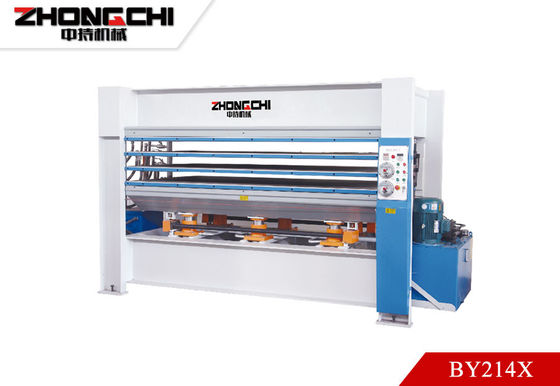 BY214X8 Presión de madera contrachapada máquina de presión caliente de control automático para madera contrachapada 120T