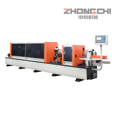 Máquina automática de banda de borde con máquina de recorte de esquinas